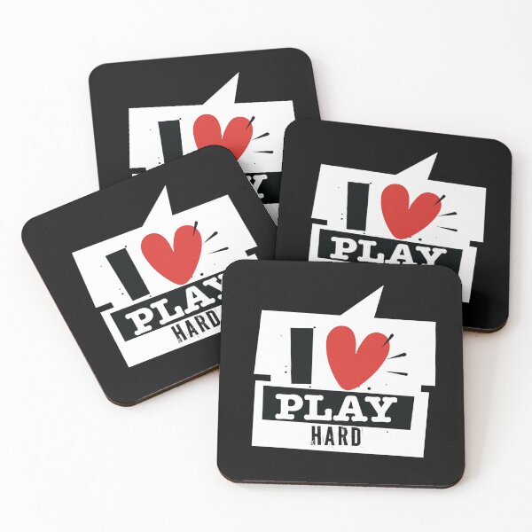 Item preview, I LOVE PLAY HARD designed and sold by Tshirtalk.