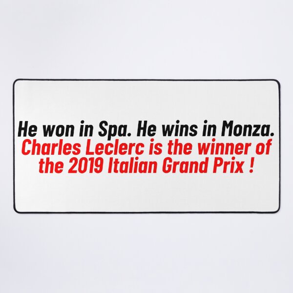 Item preview, Charles Leclerc winning Monza 2019 designed and sold by Lesha02.