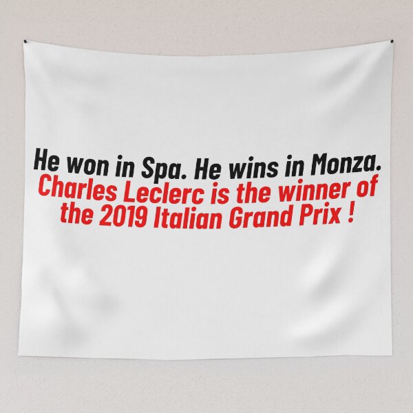 Item preview, Charles Leclerc winning Monza 2019 designed and sold by Lesha02.