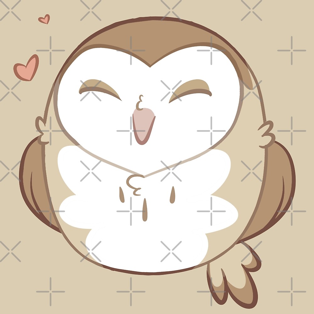 Chibi Barn Owl By How Do U Art Redbubble