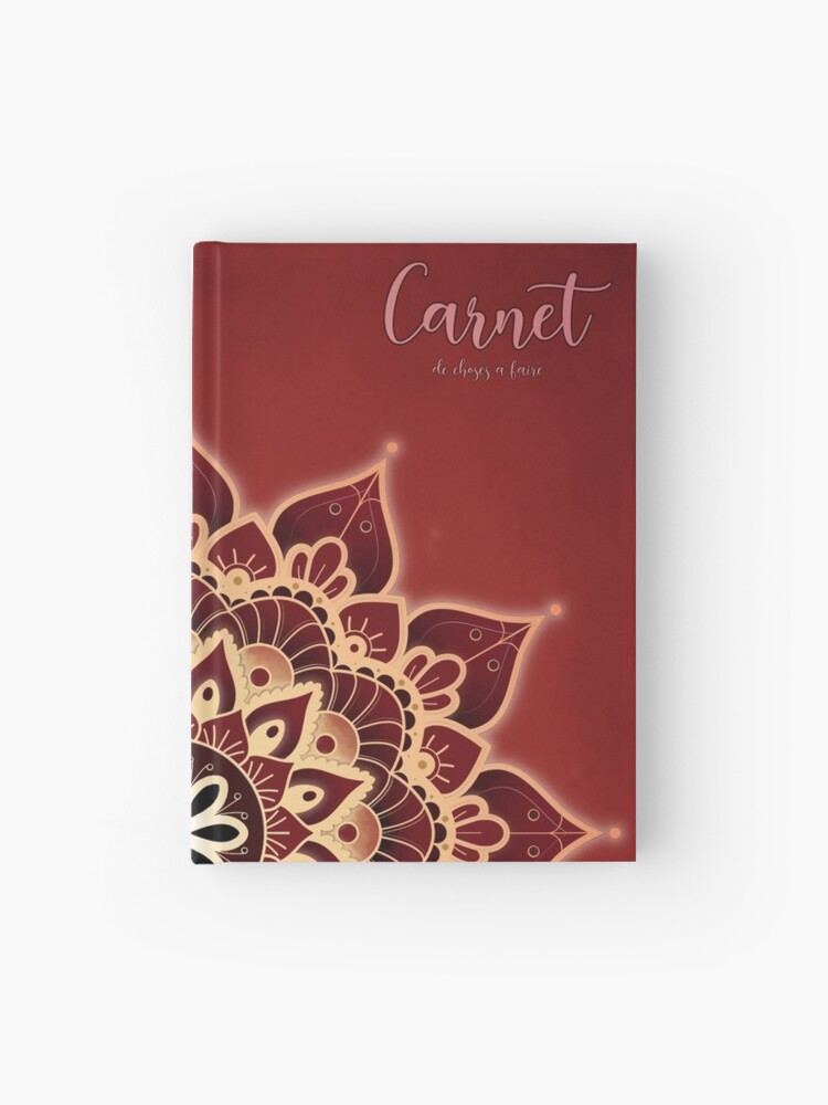 Aperçu 1 sur 3. Carnet avec l'œuvre Mandala du Chakra Racine (série) créée et vendue par AudreyJanvier.