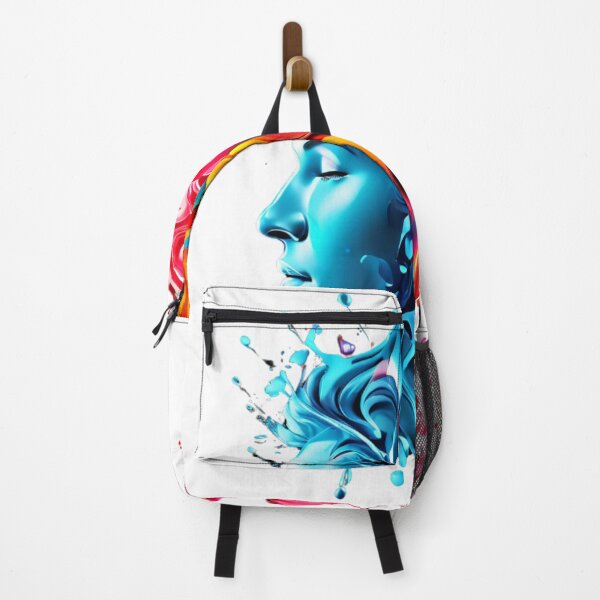 Item preview, Water Splash, splash color, heads back to back splash, Artwork, Digital Print Art designed and sold by Charlygood.