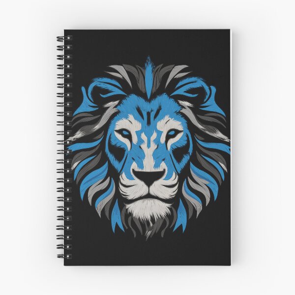 Item preview, A lion face in blue black designed and sold by 90's Misaki.