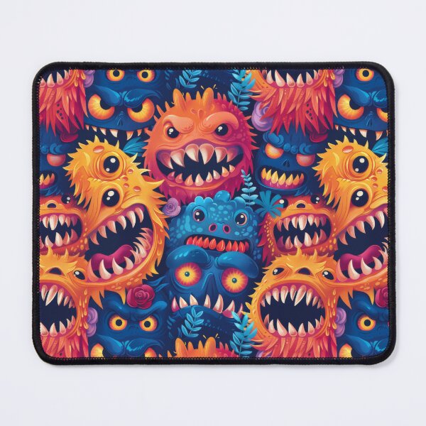 Item preview, Vibrant Monster Party with Floral Accents designed and sold by PICbyFemke.