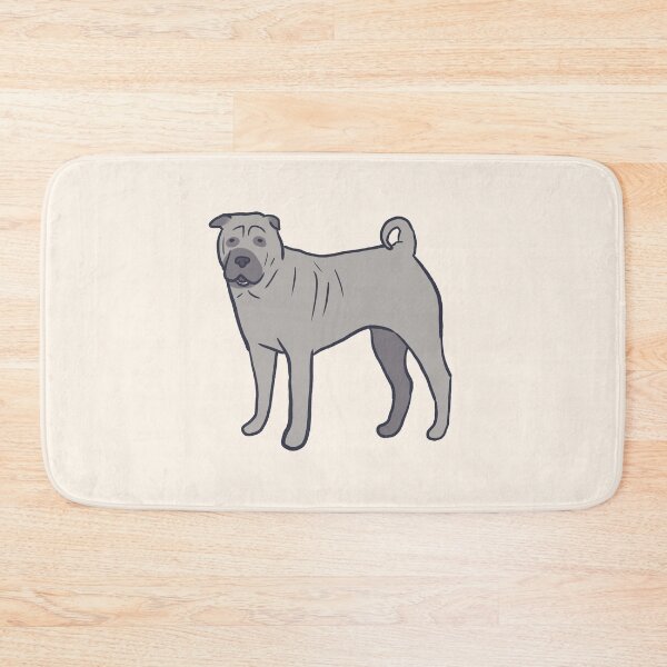 Item preview, Gray Shar pei dog  designed and sold by Mayarart.