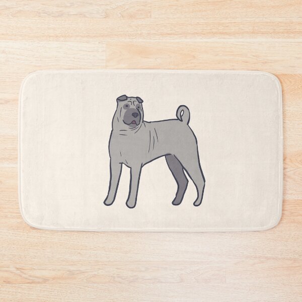 Item preview, Cute gray shar pei dog  designed and sold by Mayarart.