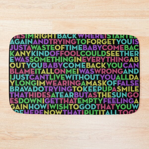 Item preview, Baby Come Back - Player (lyrics) v.1 designed and sold by x1brett.