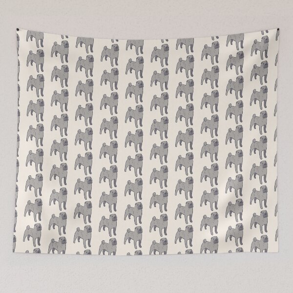 Item preview, Gray shar pei dog illustration  designed and sold by Mayarart.