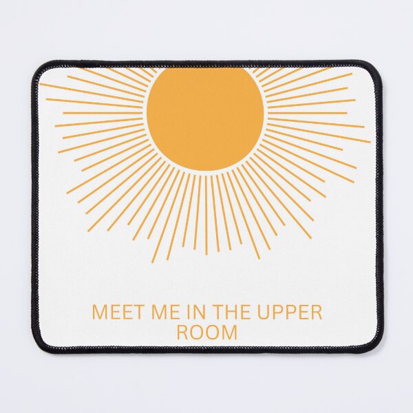 Item preview, an orange sun and the words: Meet me in the upper room designed and sold by channel-art.