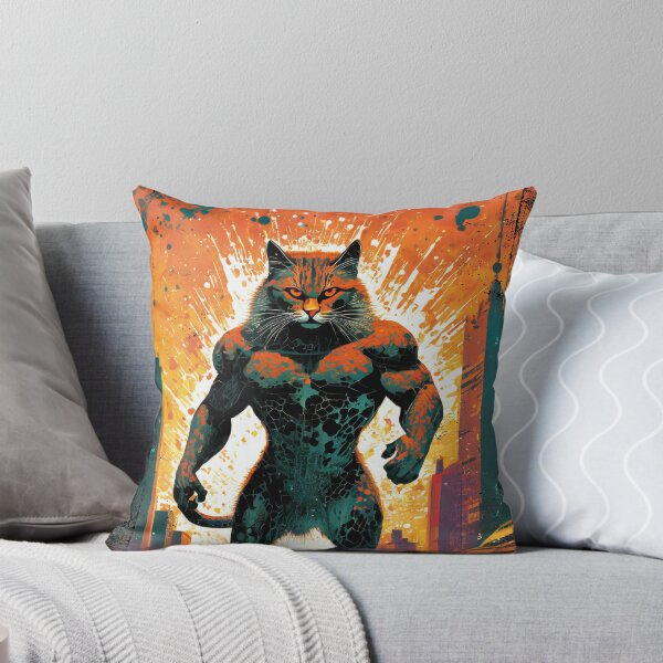 Item preview, Giant Monster Cat Destroys the City 3 designed and sold by Synthwave Poem.
