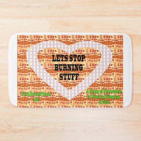Item preview, Lets Stop Burning Stuff Heart designed and sold by 4ABetterPlanet.