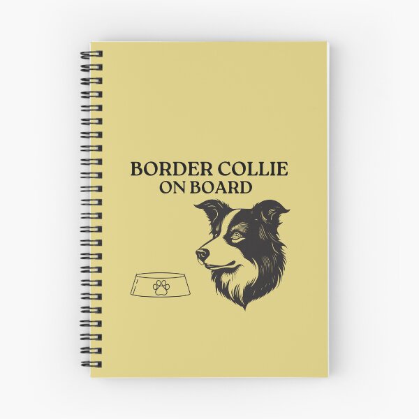 Aperçu de l'œuvre border collie à bord, chien à bord, créée et vendue par Basiadesign.