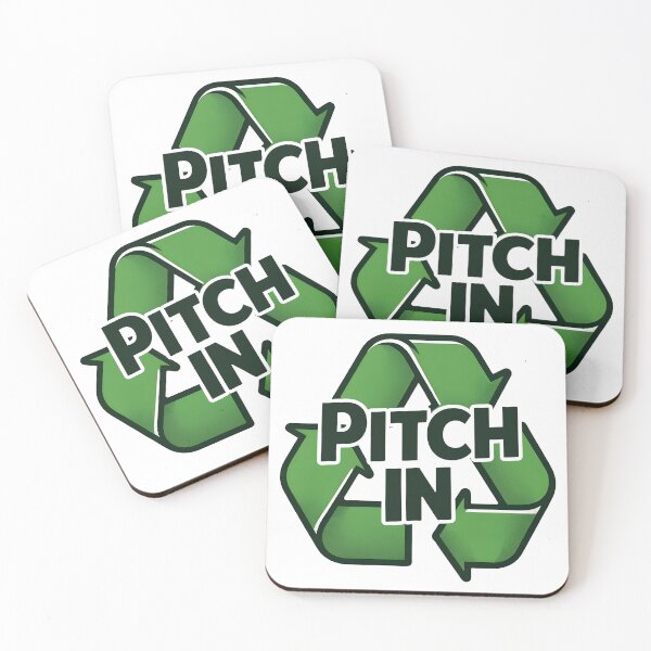 Item preview, Pitch In Anti Littering No Environment Trash Anti-Litter designed and sold by ThreadCloud.