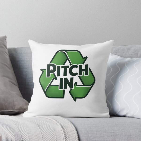 Item preview, Pitch In Anti Littering No Environment Trash Anti-Litter designed and sold by ThreadCloud.