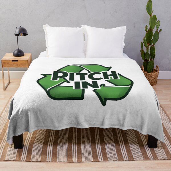 Item preview, Pitch In Anti Littering No Environment Trash Anti-Litter designed and sold by ThreadCloud.