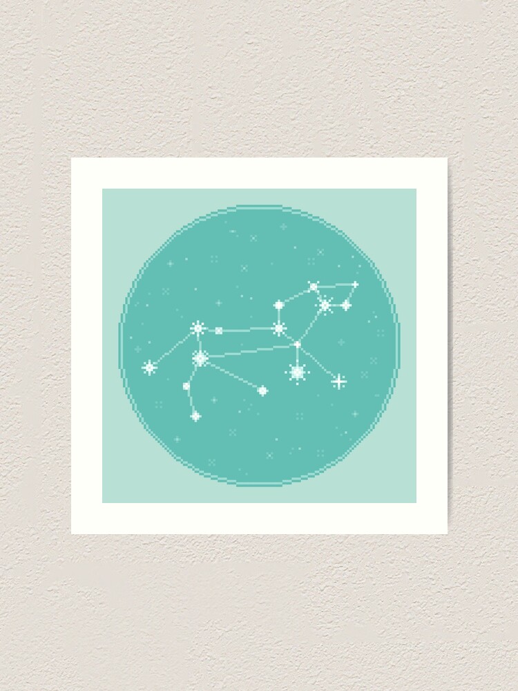 Alternate view of 8Bit Constellations: Leo Art Print