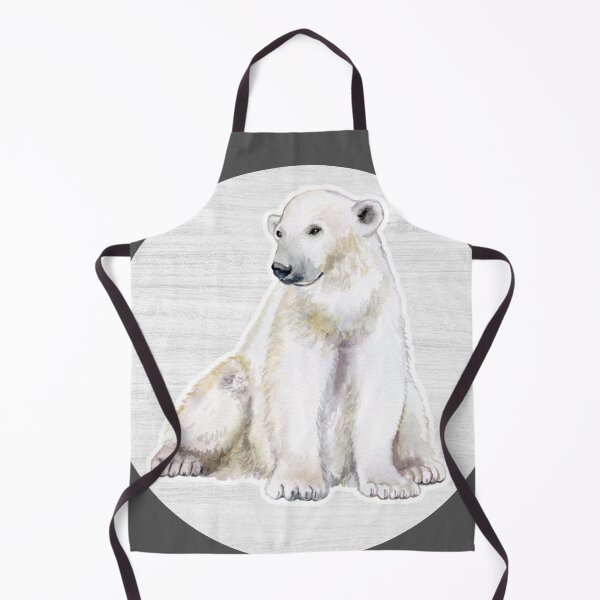 Item preview, Polar bear Watercolor Drawing designed and sold by LivingColorful.