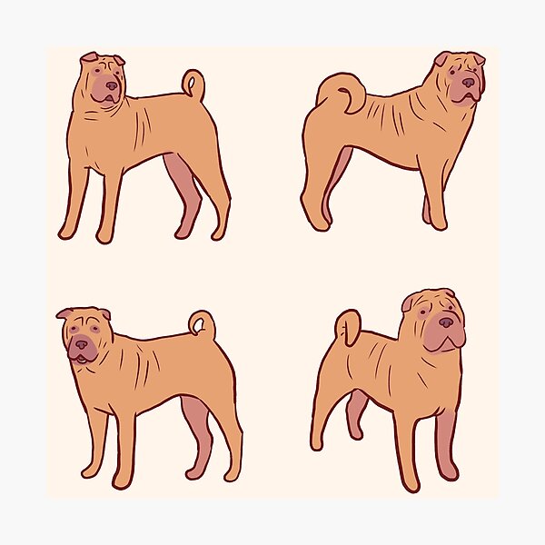 Item preview, Cute shar pei dog pack  designed and sold by Mayarart.