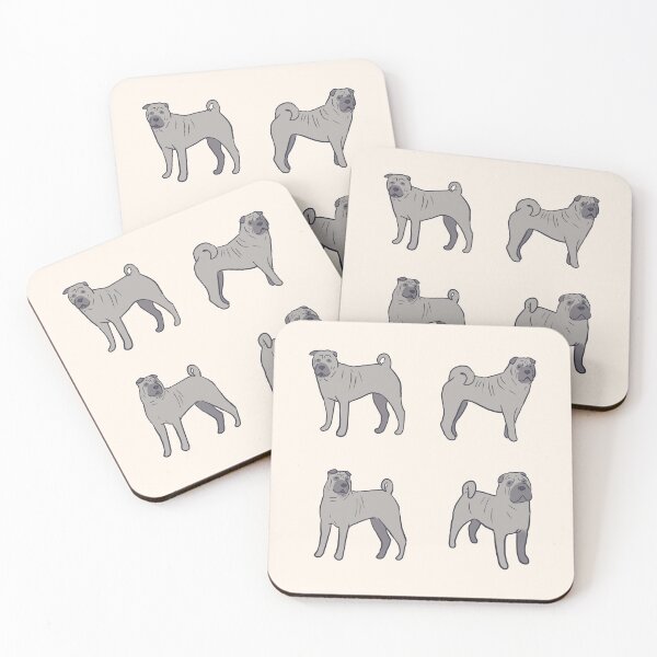 Item preview,  Gray shar pei dog pack  designed and sold by Mayarart.