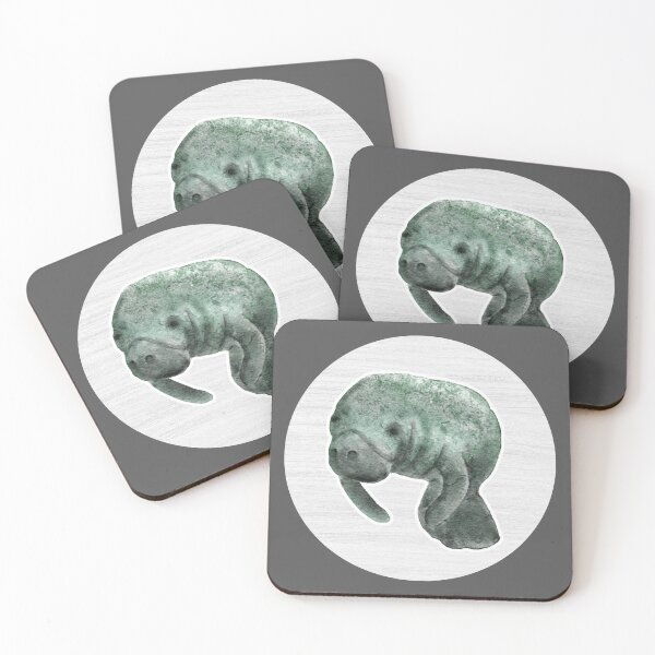 Item preview, Manatee Watercolor Drawing designed and sold by LivingColorful.