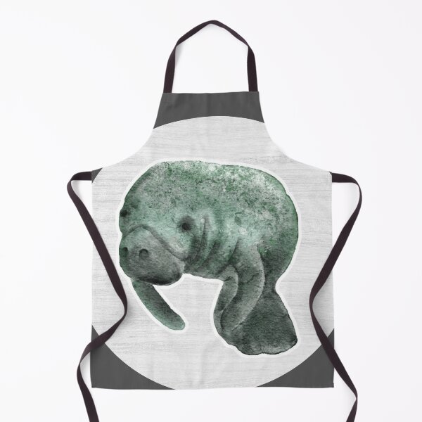Item preview, Manatee Watercolor Drawing designed and sold by LivingColorful.
