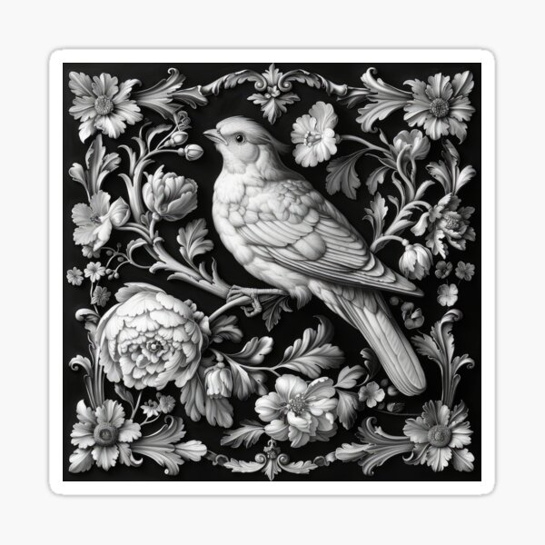 Aperçu de l'œuvre William Morris "L'élégance des oiseaux morrisiens" créée et vendue par ArtHouseNiklas.
