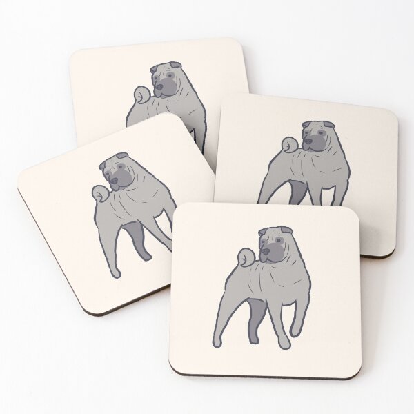 Item preview,  Cute shar pei dog art  designed and sold by Mayarart.