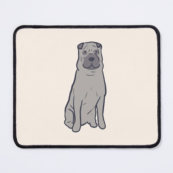 Item preview, Cute gray shar pei dog art designed and sold by Mayarart.