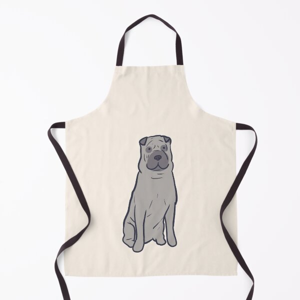 Item preview, Cute gray shar pei dog art designed and sold by Mayarart.