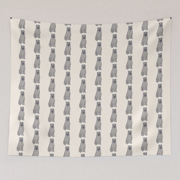 Item preview, Cute gray shar pei dog art  designed and sold by Mayarart.