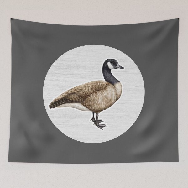Item preview, Canadian Goose Watercolor Drawing designed and sold by LivingColorful.