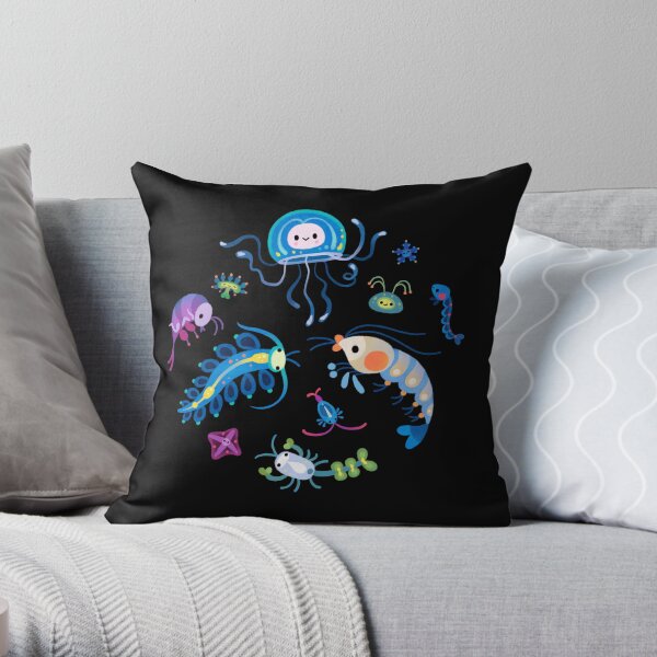 Zooplankton Throw Pillow