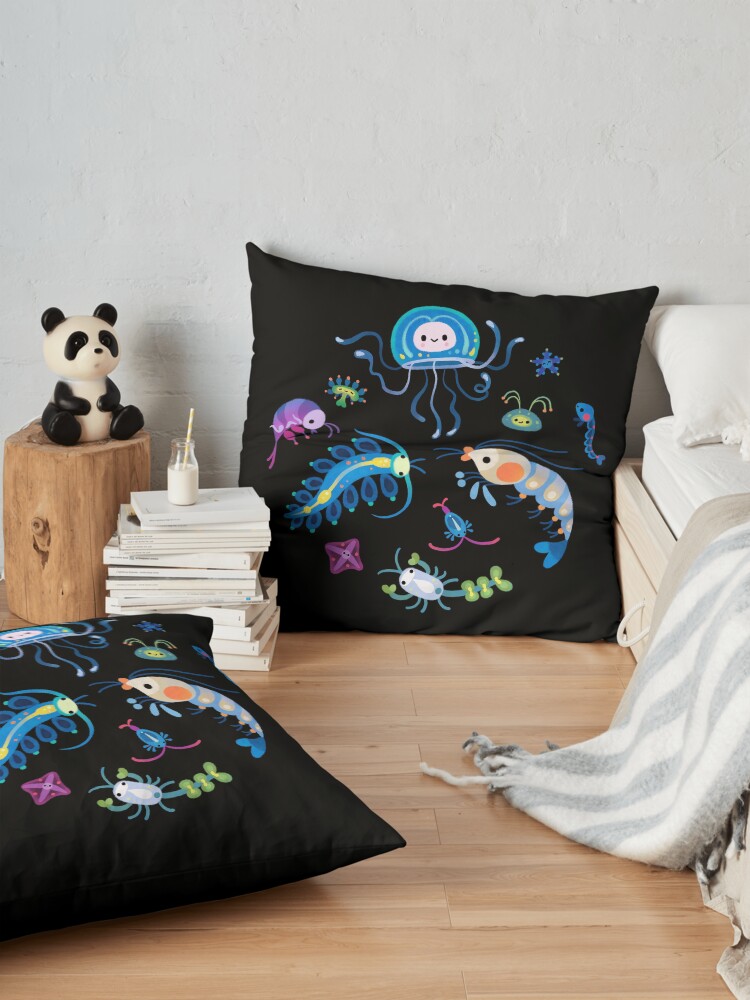 Alternate view of Zooplankton Floor Pillow