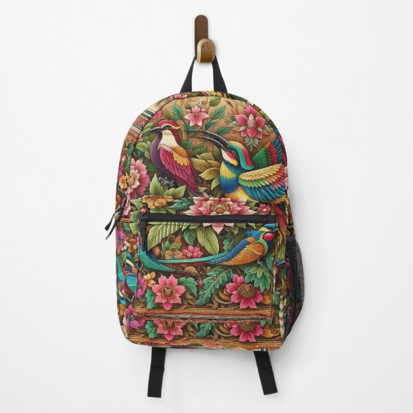 Item preview, Rainbow Bird in Flower Garden designed and sold by Illuministique.