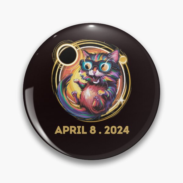 Item preview, Solar Eclipse 2024 Cat Wearing Solar Eclipse designed and sold by Creativedsigna.