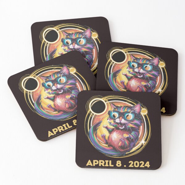 Item preview, Solar Eclipse 2024 Cat Wearing Solar Eclipse designed and sold by Creativedsigna.