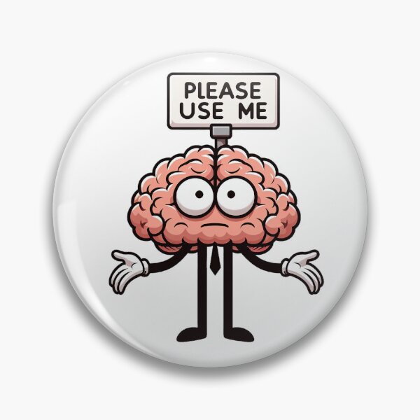Item preview, Please Use Your Brain - Stickman Crew #5 designed and sold by TheRumblingNerd.