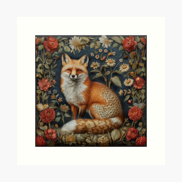 Item preview, William Morris "Fox" designed and sold by ArtHouseNiklas.