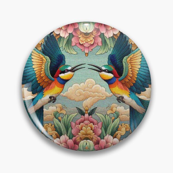 Item preview, Couple Rainbow Birds designed and sold by Illuministique.
