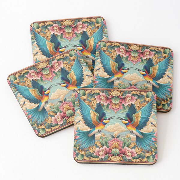 Item preview, Couple Rainbow Birds designed and sold by Illuministique.