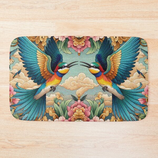 Item preview, Couple Rainbow Birds designed and sold by Illuministique.