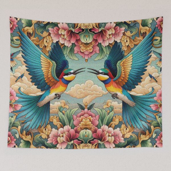Item preview, Couple Rainbow Birds designed and sold by Illuministique.