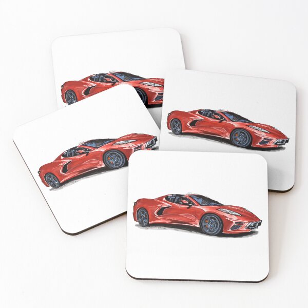 Item preview, Corvette C8 in metallic red designed and sold by Francohanekom.