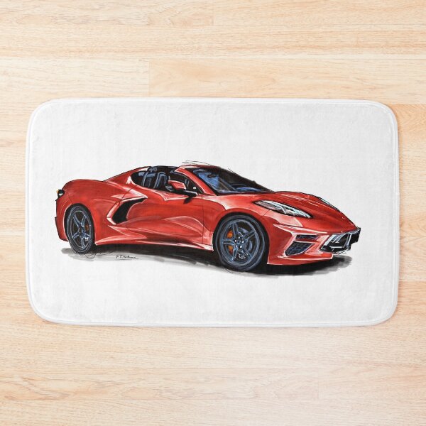 Item preview, Corvette C8 in metallic red designed and sold by Francohanekom.