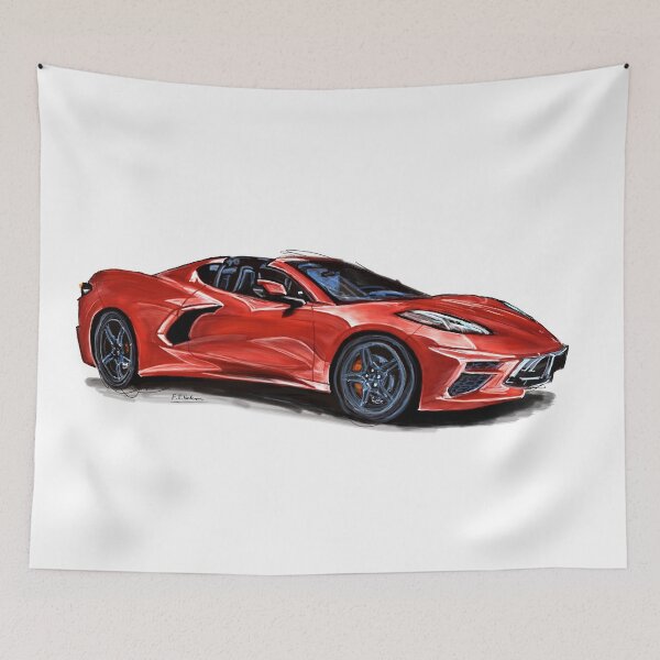 Item preview, Corvette C8 in metallic red designed and sold by Francohanekom.