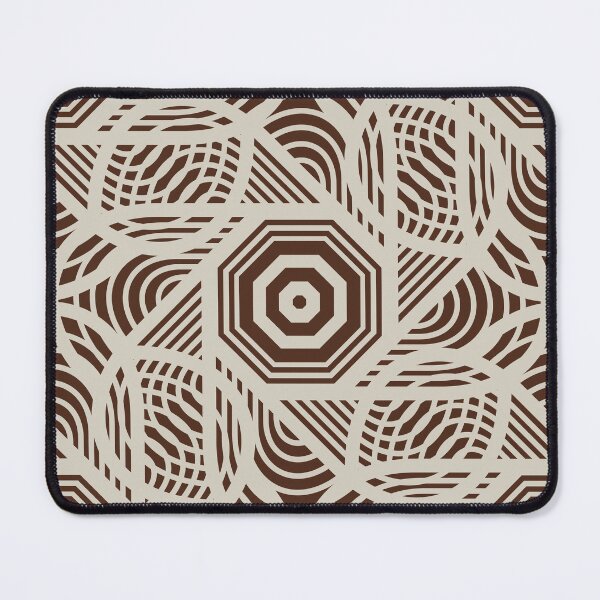 Item preview, Art Deco Espresso Hex: Chic Geometric Print Meets Organic Elegance designed and sold by Nimira.