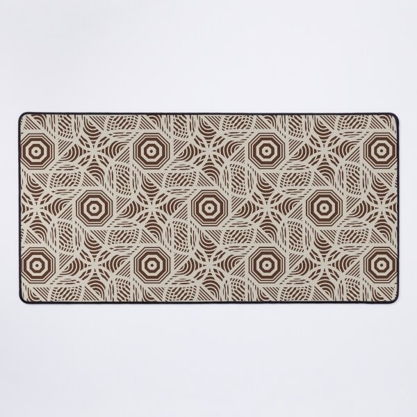 Item preview, Art Deco Espresso Hex: Chic Geometric Print Meets Organic Elegance designed and sold by Nimira.