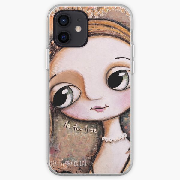 The blond girl, with big eyes iPhone Soft Case