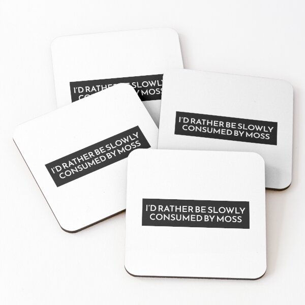 Item preview, I'd Rather Be Slowly Consumed By Moss Funny Bumper designed and sold by BUMPER-STICKERS.