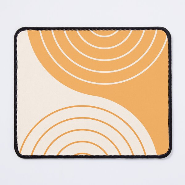 Item preview, Geometric Lines Rainbow Abstract 4 in Gold Beige designed and sold by nineFlorals.